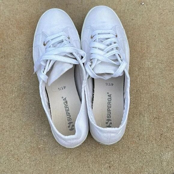 Superga White Platform Sneaker  - Picture 7 of 12
